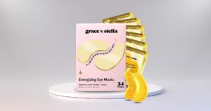 Gold under-eye patches for dark circles by Grace & Stella