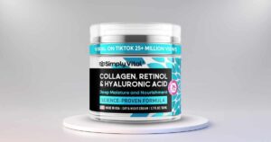 1. SimplyVital Collagen, Retinol & Hyaluronic Acid  anti aging cream